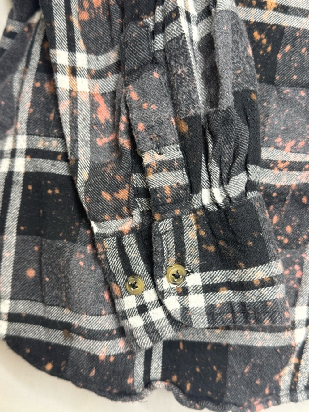Angry Minnow Mens Brushed Flannel Skeleton Indian Plaid Button Down Shirt 2XL - Picture 8 of 10